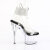 Pleaser ADORE-791-2RS Sandali Con Plateau Trasparente Strass Nero EU-39 / US-9