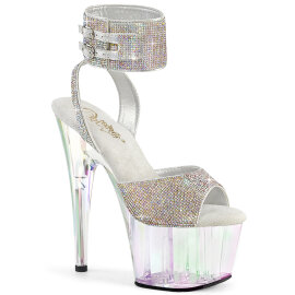 Pleaser ADORE-791HTRS Sandali Con Plateau Holo Strass...