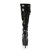 Pleaser DELIGHT-2029 Stivali - Vernice Elasticizzato Nero/Nero EU-39 / US-9
