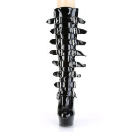 Pleaser DELIGHT-2049 Stivali - Vernice Nero/Nero EU-41 /...
