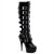 Pleaser DELIGHT-2049 Stivali - Vernice Nero/Nero EU-36 / US-6