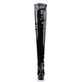 Pleaser DELIGHT-3000 Stivali Sopra Il Ginocchio Vernice...