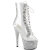 Pleaser BEJEWELED-1021C-2 Stivaletti Con Plateau Trasparente Strass Argento Trasparente EU-35 / US-5