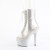 Pleaser BEJEWELED-1021C-2 Stivaletti Con Plateau Trasparente Strass Argento Trasparente EU-35 / US-5