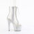 Pleaser BEJEWELED-1021C-2 Stivaletti Con Plateau Trasparente Strass Argento Trasparente EU-35 / US-5