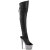 Pleaser BEJEWELED-3019MS-7 Stivali Sopra Il Ginocchio Con Plateau Similpelle Strass Nero EU-35 / US-5