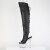 Pleaser BEJEWELED-3019MS-7 Stivali Sopra Il Ginocchio Con Plateau Similpelle Strass Nero EU-35 / US-5