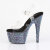 Pleaser BEJEWELED-708MS Sandali Con Plateau Trasparente Strass Nero EU-35 / US-5