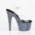 Pleaser BEJEWELED-708MS Sandali Con Plateau Trasparente Strass Nero EU-35 / US-5