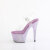 Pleaser BEJEWELED-708RRS Sandali Con Plateau Trasparente Strass Viola EU-39 / US-9