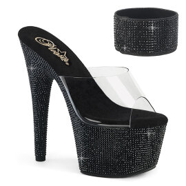 Pleaser BEJEWELED-712RS Mules Con Plateau Trasparente...