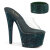 Pleaser BEJEWELED-712RS Mules Con Plateau Trasparente Strass Verde Smeraldo EU-42 / US-12
