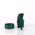 Pleaser BEJEWELED-712RS Mules Con Plateau Trasparente Strass Verde Smeraldo EU-42 / US-12