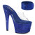 Pleaser BEJEWELED-712RS Mules Con Plateau Trasparente Strass Blu EU-36 / US-6