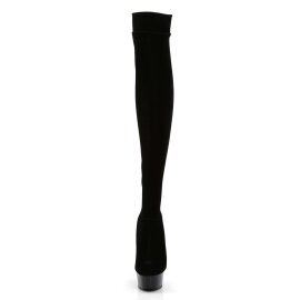 Pleaser DELIGHT-3002 Stivali Sopra Il Ginocchio Velluto...