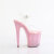 Pleaser BEJEWELED-808RRS Sandali Con Plateau Trasparente Strass Rosa EU-35 / US-5