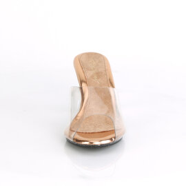 Fabulicious BELLE-301 Mules Trasparente Oro EU-35 / US-5