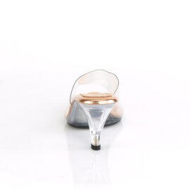 Fabulicious BELLE-301 Mules Trasparente Oro EU-35 / US-5