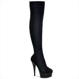 Pleaser DELIGHT-3002 Stivali Sopra Il Ginocchio Velluto...