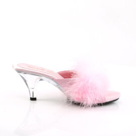 Fabulicious BELLE-301F Mules Trasparente Similpelle Rosa EU-38 / US-8