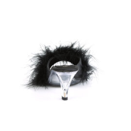 Fabulicious BELLE-301F Mules Trasparente Similpelle Nero EU-37 / US-7