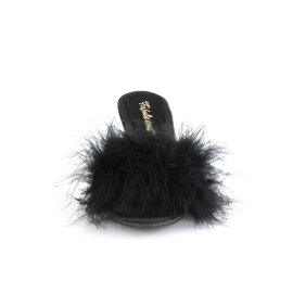 Fabulicious BELLE-301F Mules Trasparente Similpelle Nero...