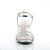 Fabulicious BELLE-316 Sandali Trasparente Metallizzato Similpelle Argento EU-35 / US-5