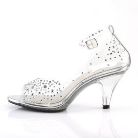 Fabulicious BELLE-330RS Sandali Con Plateau Trasparente Strass Trasparente EU-40 / US-10