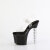 Pleaser BLISS-708 Sandali Con Plateau Trasparente Nero EU-38 / US-8