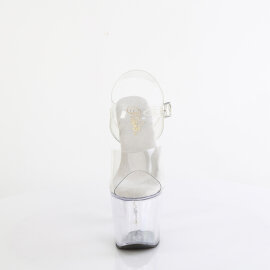 Pleaser BLISS-708 Sandali Con Plateau Trasparente EU-38 /...