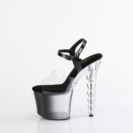 Pleaser BLISS-708-1BC Sandali Con Plateau Trasparente Nero EU-35 / US-5