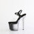 Pleaser BLISS-708-1BC Sandali Con Plateau Trasparente Nero EU-35 / US-5