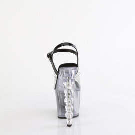 Pleaser BLISS-708-1BC Sandali Con Plateau Trasparente Nero EU-38 / US-8