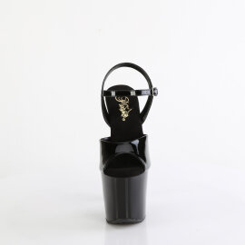 Pleaser BLISS-709 Sandali Con Plateau Trasparente Nero...