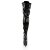 Pleaser DELIGHT-3023 Stivali Sopra Il Ginocchio Vernice Elasticizzato Nero/Nero EU-39 / US-9