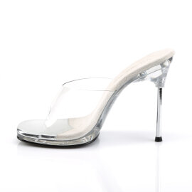 Fabulicious CHIC-01 Mules Trasparente EU-40 / US-10