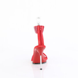 Fabulicious CHIC-40 Sandali Similpelle Strass Rosso EU-37 / US-7