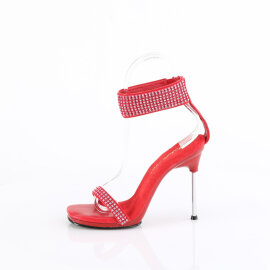 Fabulicious CHIC-40 Sandali Similpelle Strass Rosso EU-40 / US-10