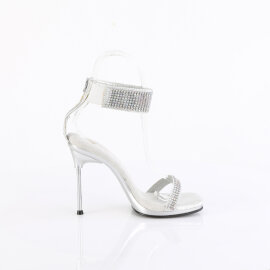 Fabulicious CHIC-40 Sandali Tessuto Strass Argento EU-37 / US-7