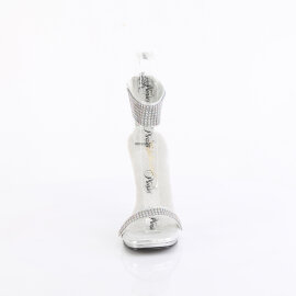Fabulicious CHIC-40 Sandali Tessuto Strass Argento EU-41...