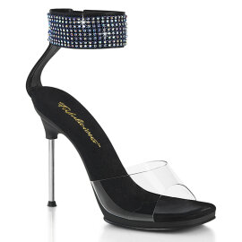 Fabulicious CHIC-42 Sandali Similpelle Trasparente Strass...