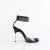 Fabulicious CHIC-42 Sandali Similpelle Trasparente Strass Nero EU-38 / US-8