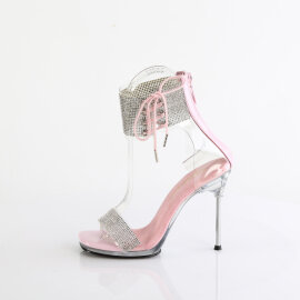 Fabulicious CHIC-47 Sandali Trasparente Argento Baby Rosa EU-39 / US-9