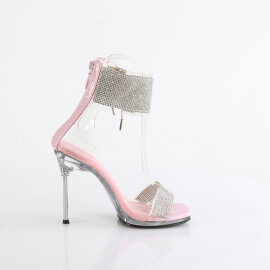 Fabulicious CHIC-47 Sandali Trasparente Argento Baby Rosa EU-39 / US-9