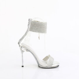 Fabulicious CHIC-47 Sandali Trasparente Argento EU-39 / US-9