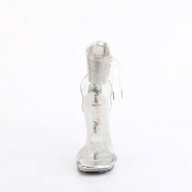 Fabulicious CHIC-47 Sandali Trasparente Argento EU-40 /...