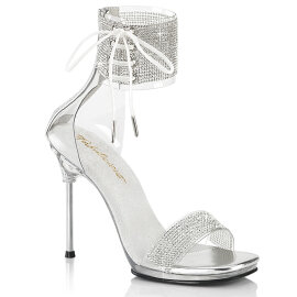Fabulicious CHIC-47 Sandali Trasparente Argento EU-37 / US-7