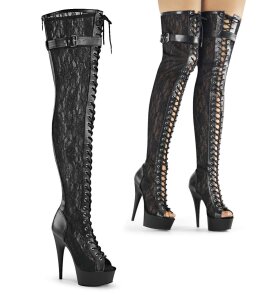 Pleaser DELIGHT-3025ML Stivali Sopra il Ginocchio...