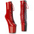 Pleaser CRAZE-1040TT Stivali Al Ginocchio Con Plateau Vernice Nero Rosso EU-36 / US-6