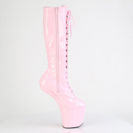 Pleaser CRAZE-2023 Stivali Al Ginocchio Con Plateau Vernice Rosa EU-36 / US-6